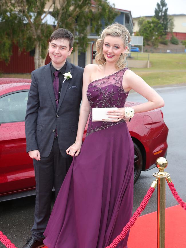 Pacific Pines High formal, at the school. Brooke Duffin and Liam Bedford Picture Glenn Hampson