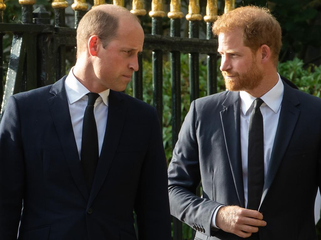 The brothers at one of their few public appearances in recent years after the death of Queen Elizabeth II. Picture: Getty Images