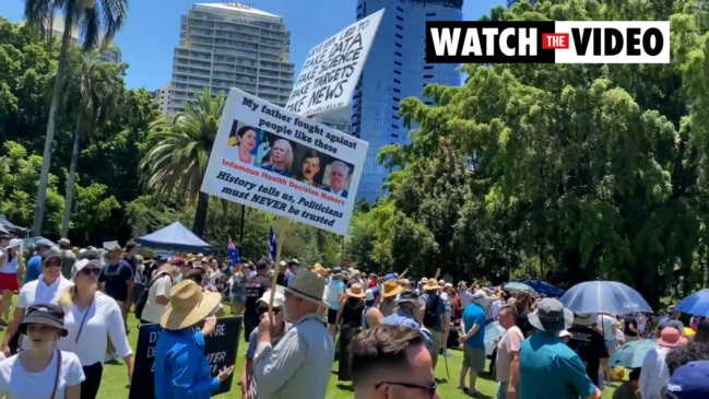 Large crowds gather for Freedom Rally protests