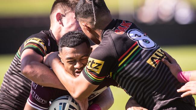 Manly's Latu Fainu getting plenty of attention from his rivals.