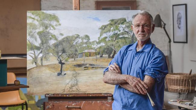 Painter of prime ministers Robert Hannaford has never won the Archibald but is glad his work is seen when he makes the final 50. Picture: Roy VanDerVegt