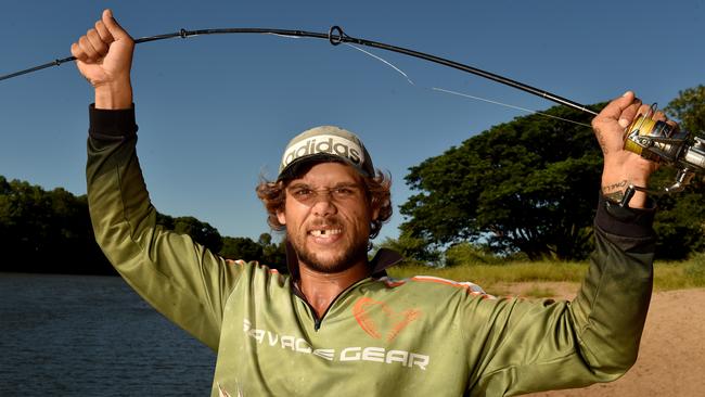 Greg Ridgeway, at Aplins Weir, is not happy coronavirus restrictions now impact fishing. Picture: Evan Morgan