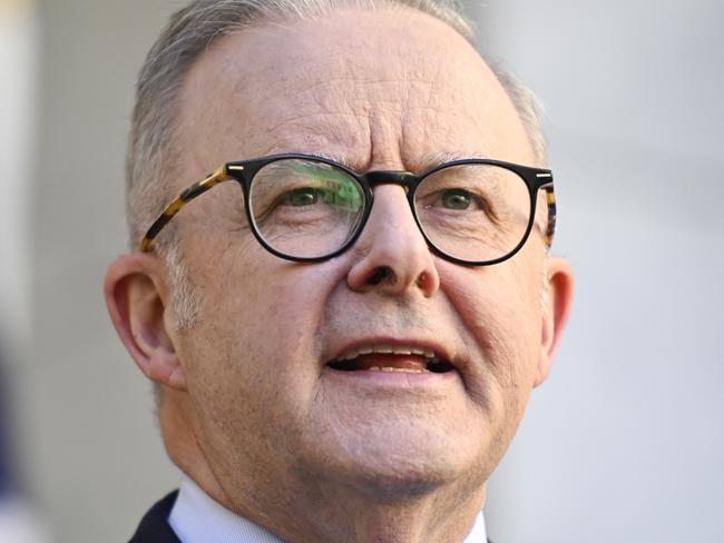 CANBERRA, AUSTRALIA  - NewsWire Photos - May 12, 2025: Prime Minister Anthony Albanese holds a press conferenceÃÂ at Parliament House in Canberra. Picture: NewsWire / Martin Ollman