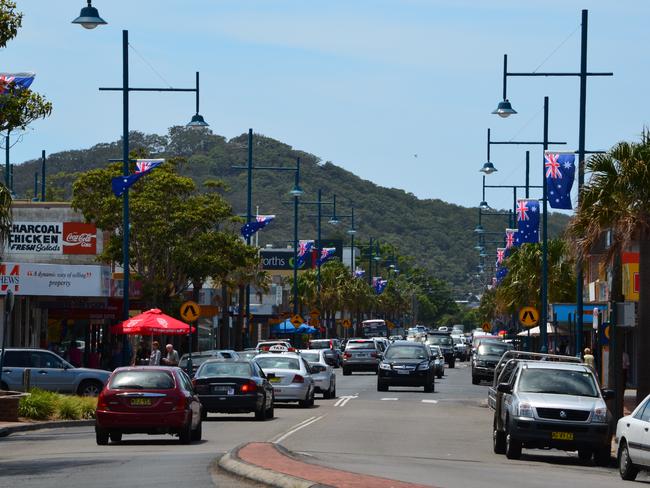 The Australia Day flag banners once flew proudly in West St, Umina, in previous years.