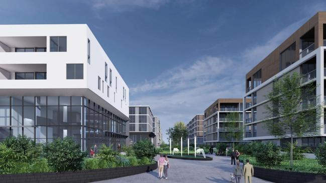 Artist impressions of the proposed $286m residential hub.