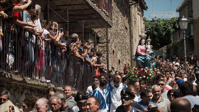 The Our Lady of Polsi festival in Italy, which Mafia members use to disguise their meetings with heads of the family. Picture: Alamy Live News