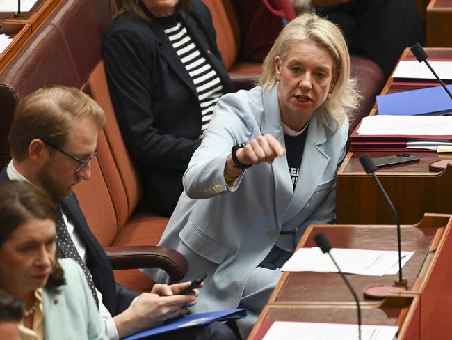 CANBERRA, Australia - NewsWire Photos - July 1, 2024: Senator the Hon Bridget McKenzie during Question Time in the Senate at Parliament House in Canberra. Picture: NewsWire / Martin Ollman