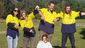 Tigerlily Boyce (left) is pleading for any information about missing co-worker Tarci Carey (second from right).