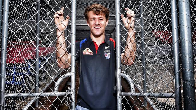 Jack Macrae has signed a long-term deal with the Western Bulldogs, locking him away at the Whitten Oval. Picture: Michael Klein