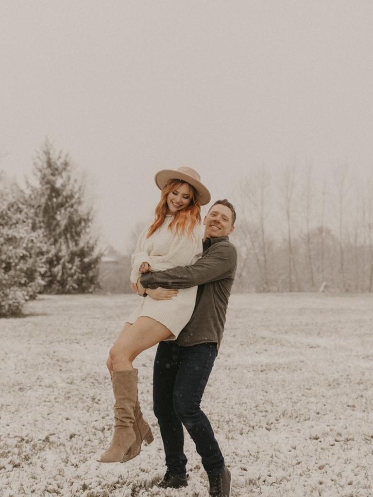 Andy and Autumn Freeman believe women should not feel guilt or shame for feeling disappointed in the gender of their baby. Picture: Instagram / audi_elise