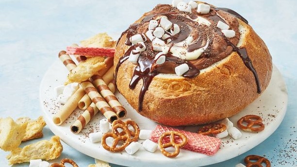 Try a sweeter cob dip with this hot chocolate mousse. Picture: Supplied