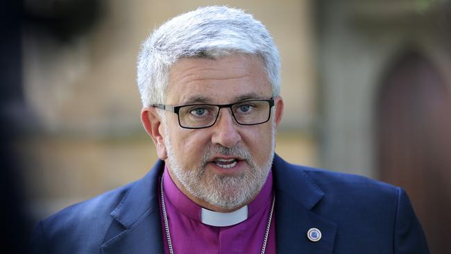 Anglican Bishop of Tasmania, Richard Condie. Picture: Luke Bowden