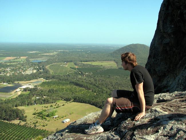 People are climbing in the Glass House Mountains at an increasing rate. Picture: Phil Hammond