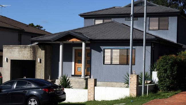 Ms Dior’s house in South Wentworthville in Western Sydney which was raided by police.