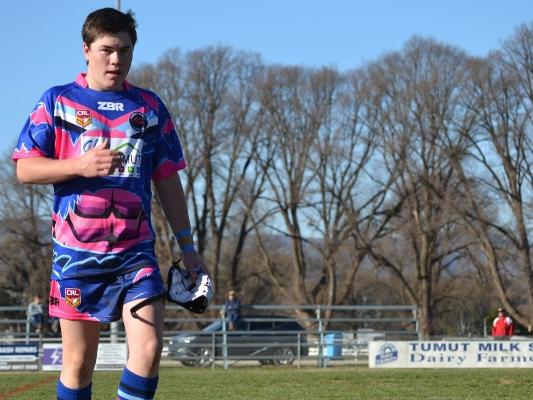 Ethan Day played centre and was a goalkicker for the Tumut Blues rugby league team.