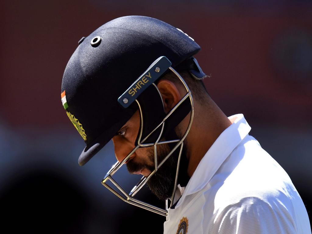 Virat Kohli’s one and only Test in Australia has not gone to plan.