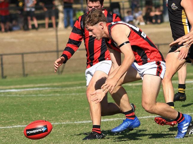 Mackenzie Doreian hunts the ball. Picture: Davis Harrigan