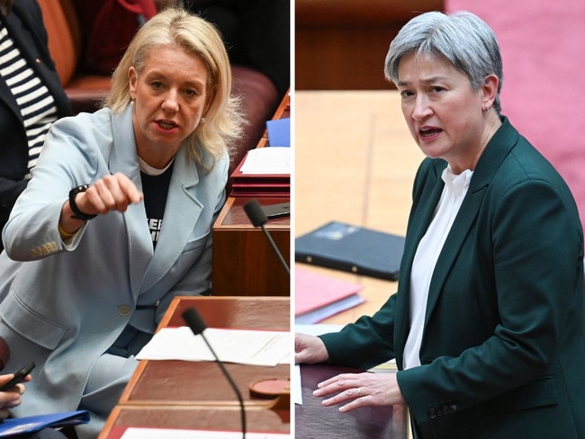 Nationals senator Bridget McKenzie and Foreign Minster Penny Wong. Picture: NewsWire/ Martin Ollman