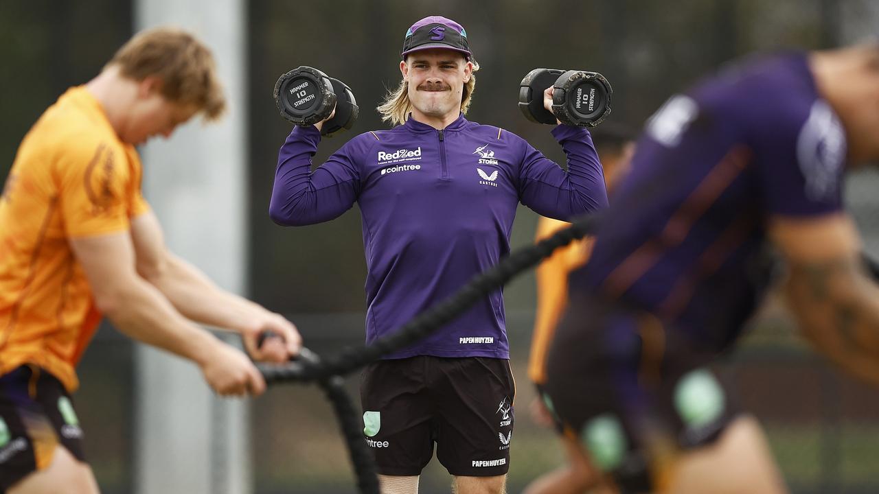 Ryan Papenhuyzen had yet to even begin running at Storm training. Picture: Getty Images