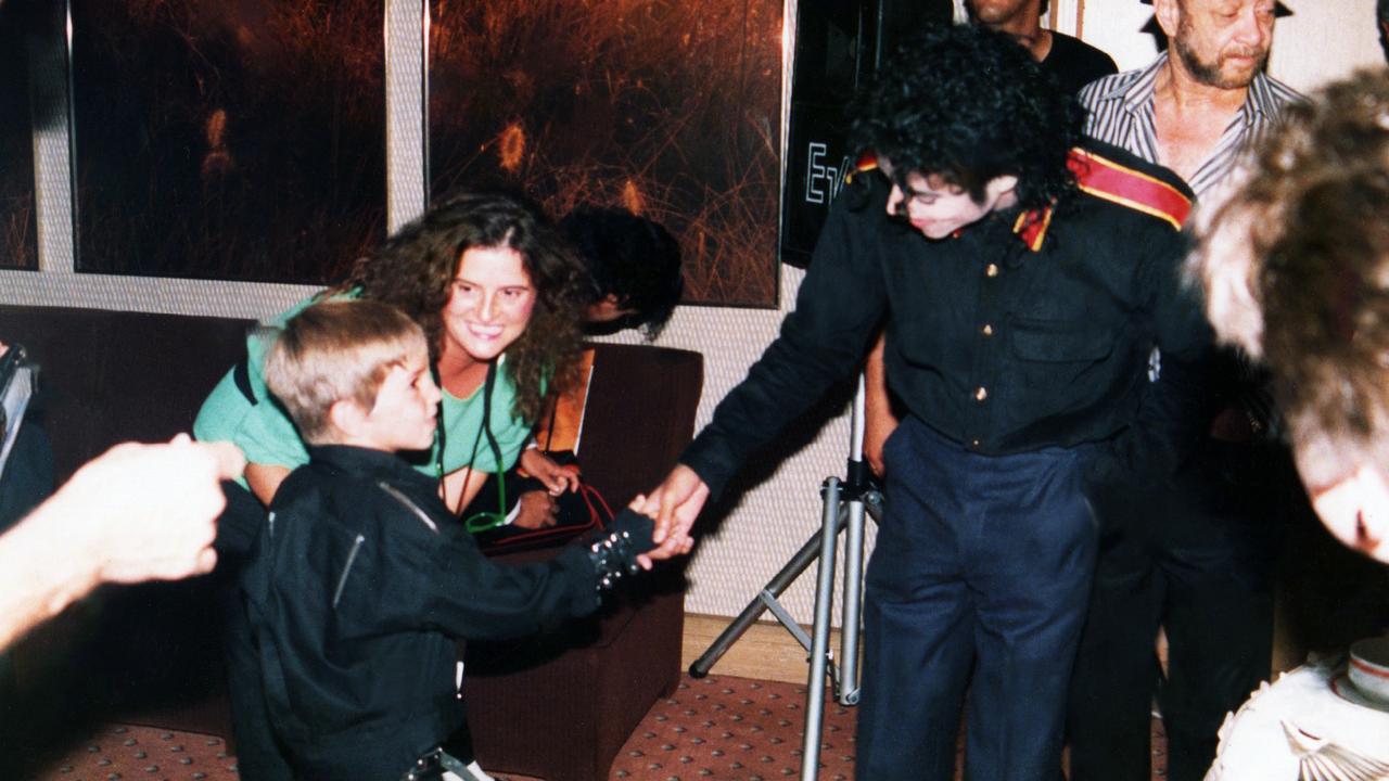 Robson’s first meeting with Jackson. Picture: Dan Reed/HBO via AP