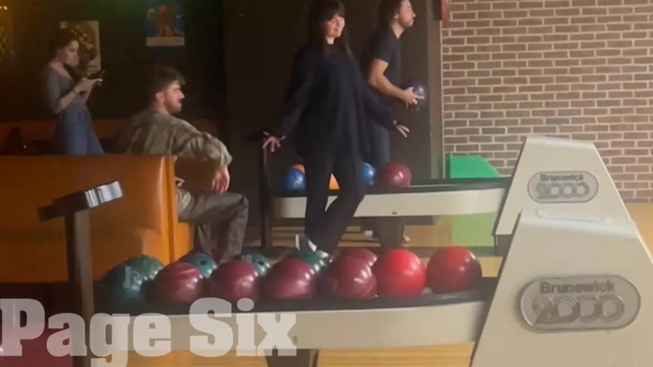 The pair was photographed bowling in NYC. Picture: Page Six/NY Post