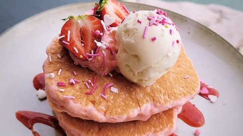 Townsville has turned P!nk: Pink pancakes.