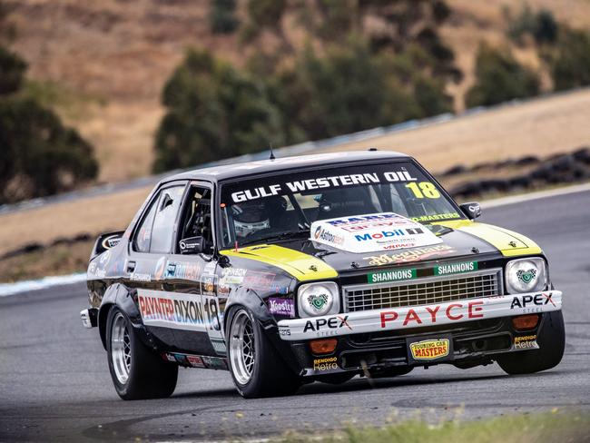 Touring Car Masters veteran John Bowe driving his Torana SLR5000 at Baskerville Raceway PHOTO ANGRYMAN PHOTOGRAPHY