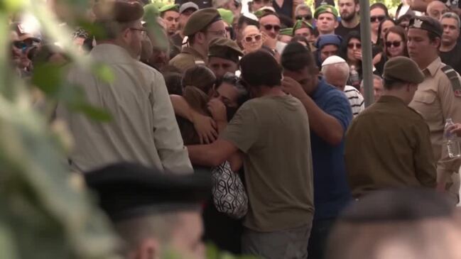 Israelis attend soldiers' funerals in Jerusalem