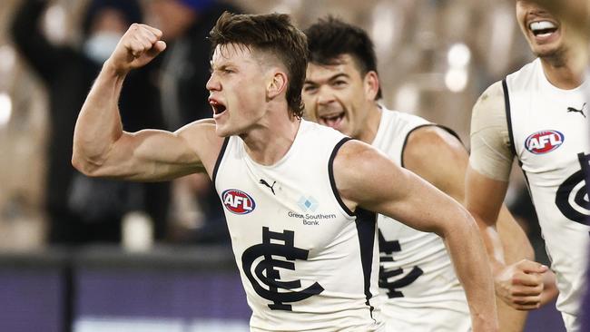 Carlton will be hoping to lock in young gun Sam Walsh long into the future. Picture: AFL Photos/Getty Images