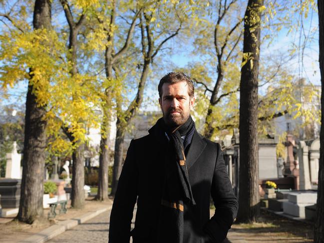 Rupert Everett attends the unveiling of the newly renovated and protected tombstone of Oscar Wilde in Paris, on the 111th anniversary of the writer's death. Picture: Getty Images