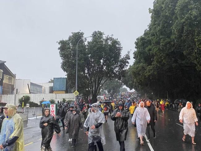 Up to 40,000 people were forced to leave the venue after the show got cancelled. Picture: nzherald/Alanah Eriksen