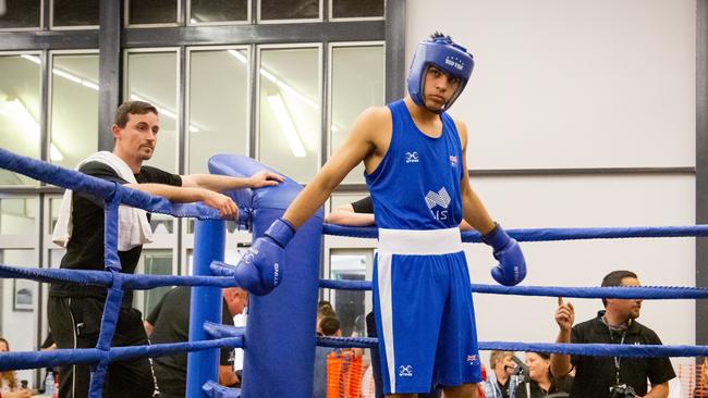 Luke Sheehan (left) has coached countless young boxers including fighter Ben Hussain. Picture: Katy Robertson Photography.