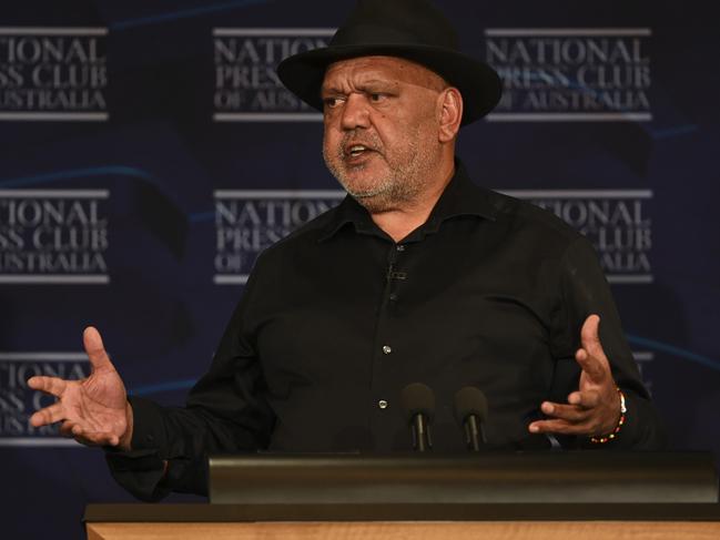 Noel Pearson’s impassioned plea came at The National Press Club. Picture: NCA NewsWire / Martin Ollman