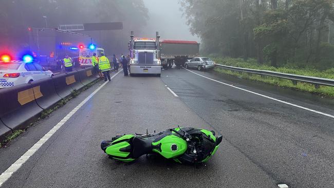 The scene of the crash at Bulli Tops on December 16. Picture: supplied