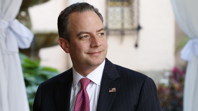 Reince Priebus, chief of staff for President-elect Donald Trump, has been fired. Picture: AP /Evan Vucci.