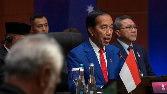 Joko Widodo at least acknowledged the concerns of some ASEAN member states about actions in the South China Sea that put safety at risk. Picture: AFP