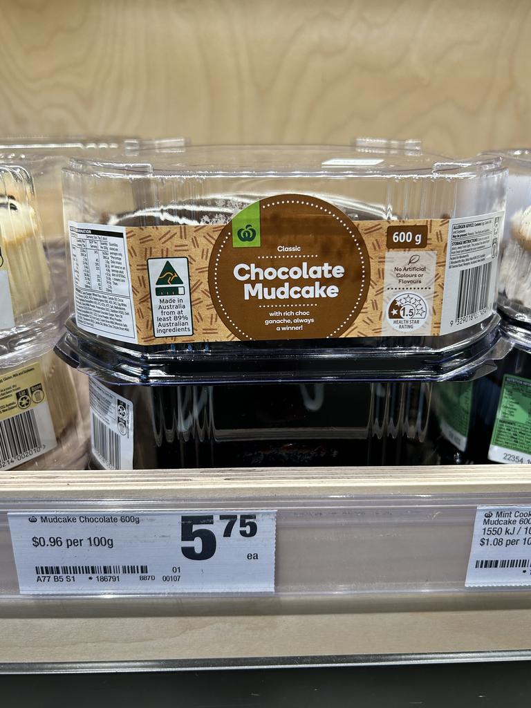 Supermarket mud cakes were recently hiked in price. Picture: news.com.au