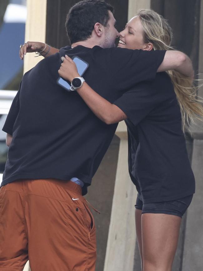 He was seen hugging a fan in Australia. Picture: Media Mode