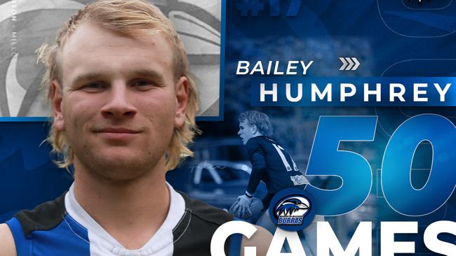 Bailey Humphrey kicked seven goals for Warburton Millgrove. Picture: Facebook