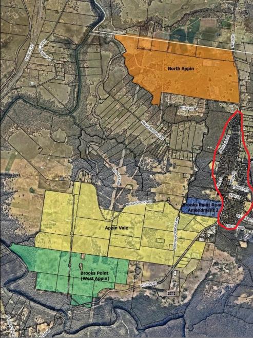 Three developers had lodged separate plans to rezone a combined 1176ha in Appin.