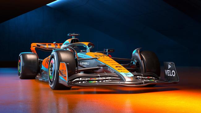 McLaren MCL60 car which will be raced in the 2023 season.