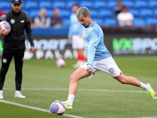 Jamie Maclaren is battling an ankle injury. Picture: Fiona Goodall/Getty Images