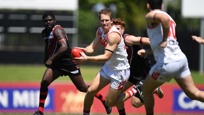 Waratah won against Tiwi Bombers in Round 5 of the NTFL Men's Premier League 2020. Picture: Felicity Elliott/AFLNT Media