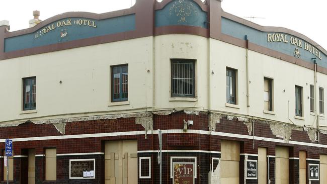 Gone: The Royal Oak Hotel. Picture: John Appleyard