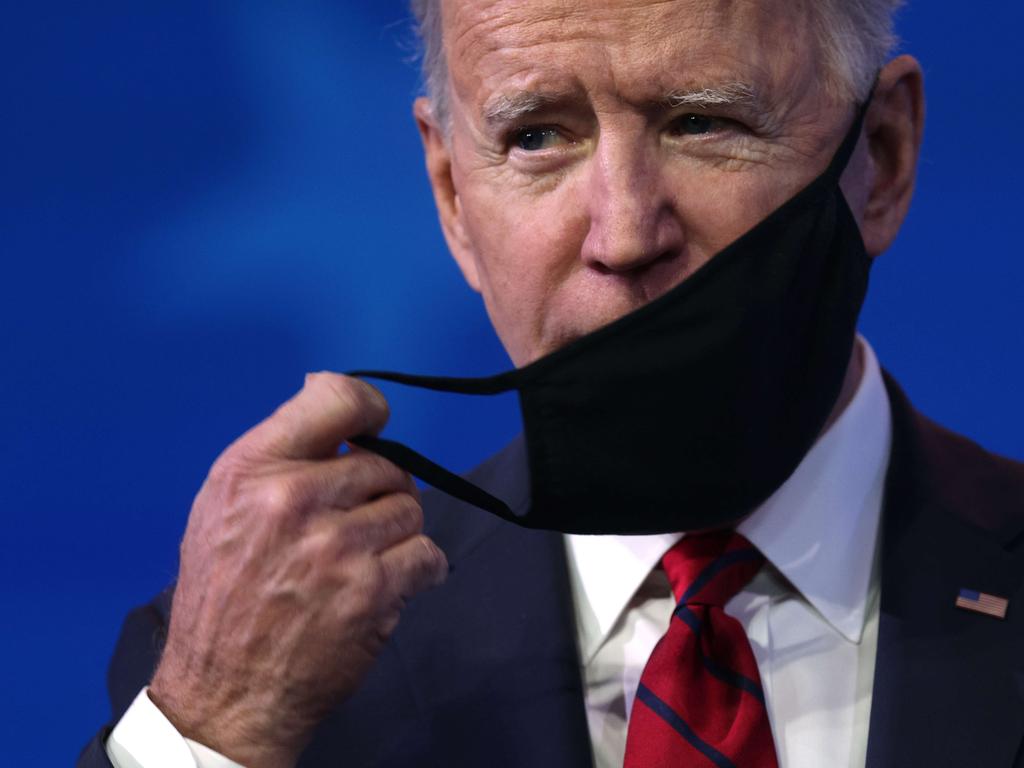 Biden has pushed for a ‘data-driven’ response to the coronavirus outbreak. Picture: Alex Wong/Getty Images/AFP