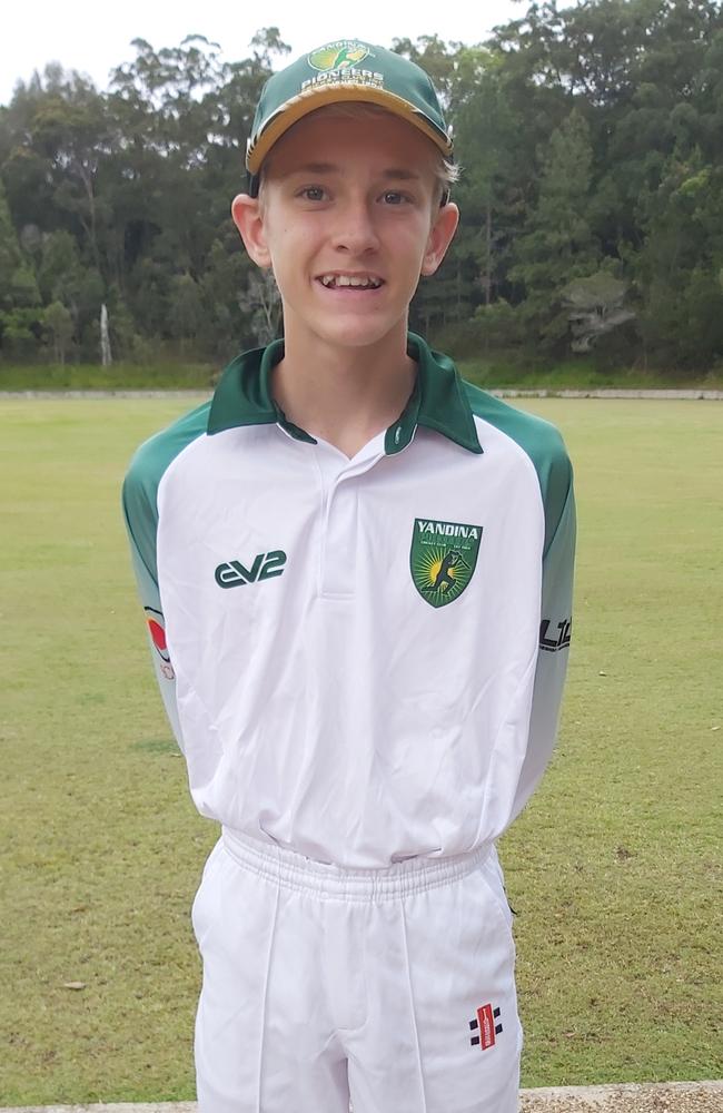 Yandina junior cricketer Ben Pearce.