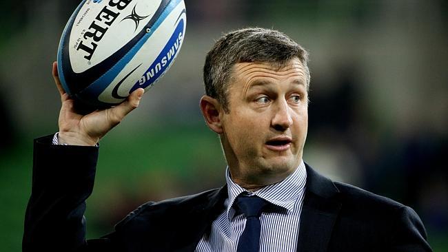  Super Rugby Round 20: Rebels v Highlanders at AAMI Park , Melbourne 12th July 2013, Outgoing coach Damien Hill during the wa...