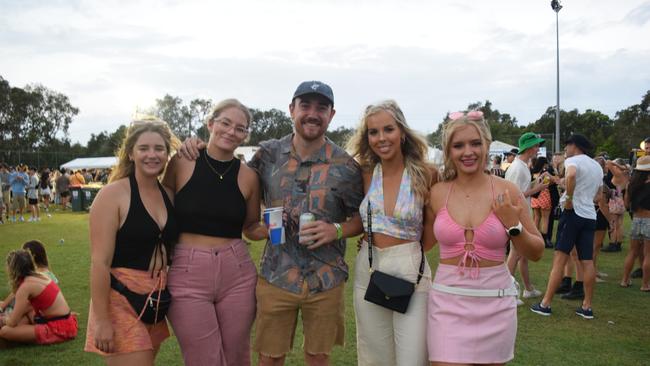 Festival-goers at The Jynx House Amplified music festival in Coolum