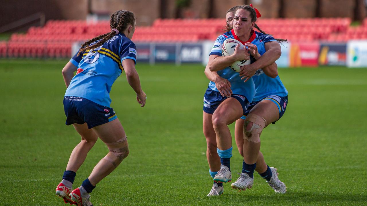 NRLW and Western Clydesdales star Tara Reinke was an elite level powerlifter before making the move into rugby league. Picture: Benny Hassum Photography