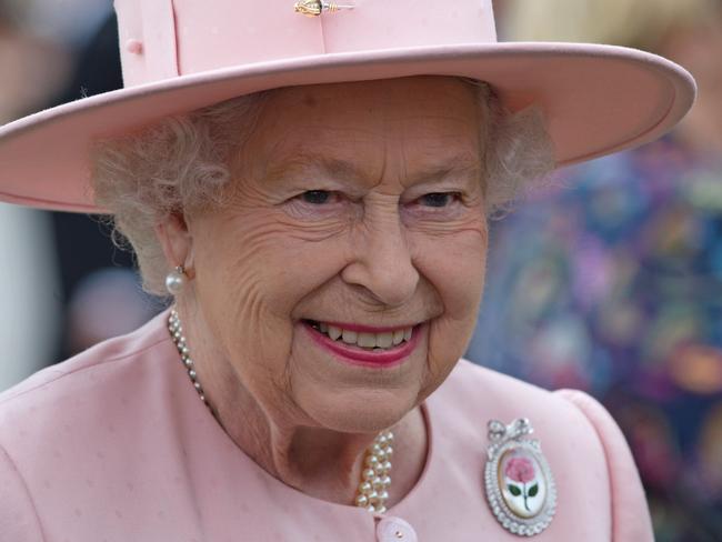 Britain’s Queen Elizabeth II attends a garden party at Buckingham Palace in London on May 16, 2017. Picture: AFP